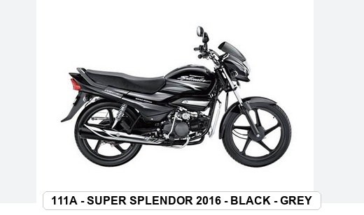 SIDE PANEL - SUPER SPLENDOR 2016 - BLACK - GREY