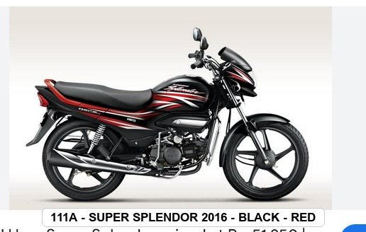SIDE PANEL - SUPER SPLENDOR 2016 - BLACK - RED