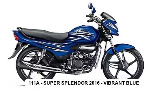 SIDE PANEL - SUPER SPLENDOR 2016 - VIBRANT BLUE