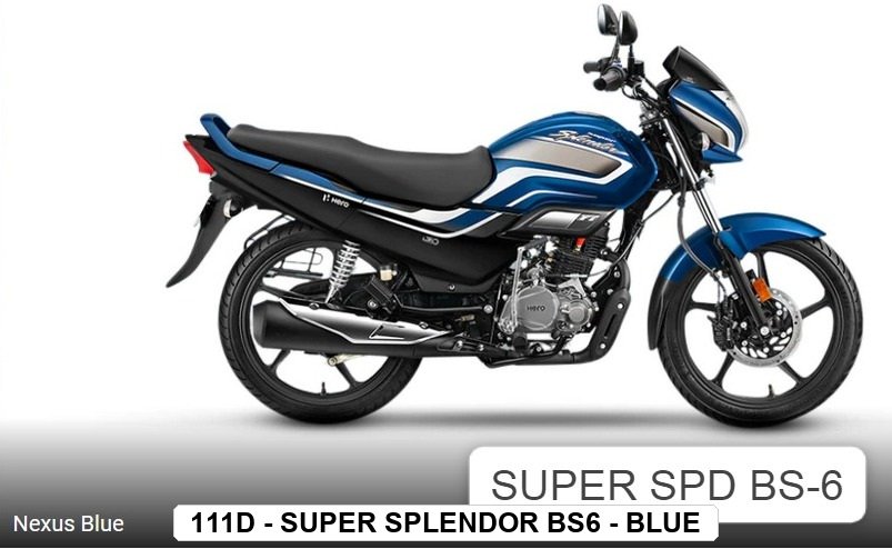 F.MUDGUARD - SUPER SPLENDOR BS6 - NEXUS BLUE