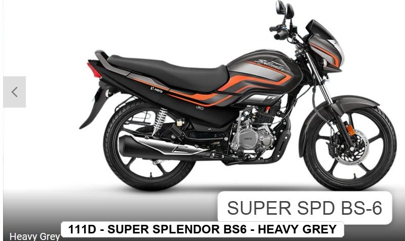 F.MUDGUARD - SUPER SPLENDOR BS6 - HEAVY GREY